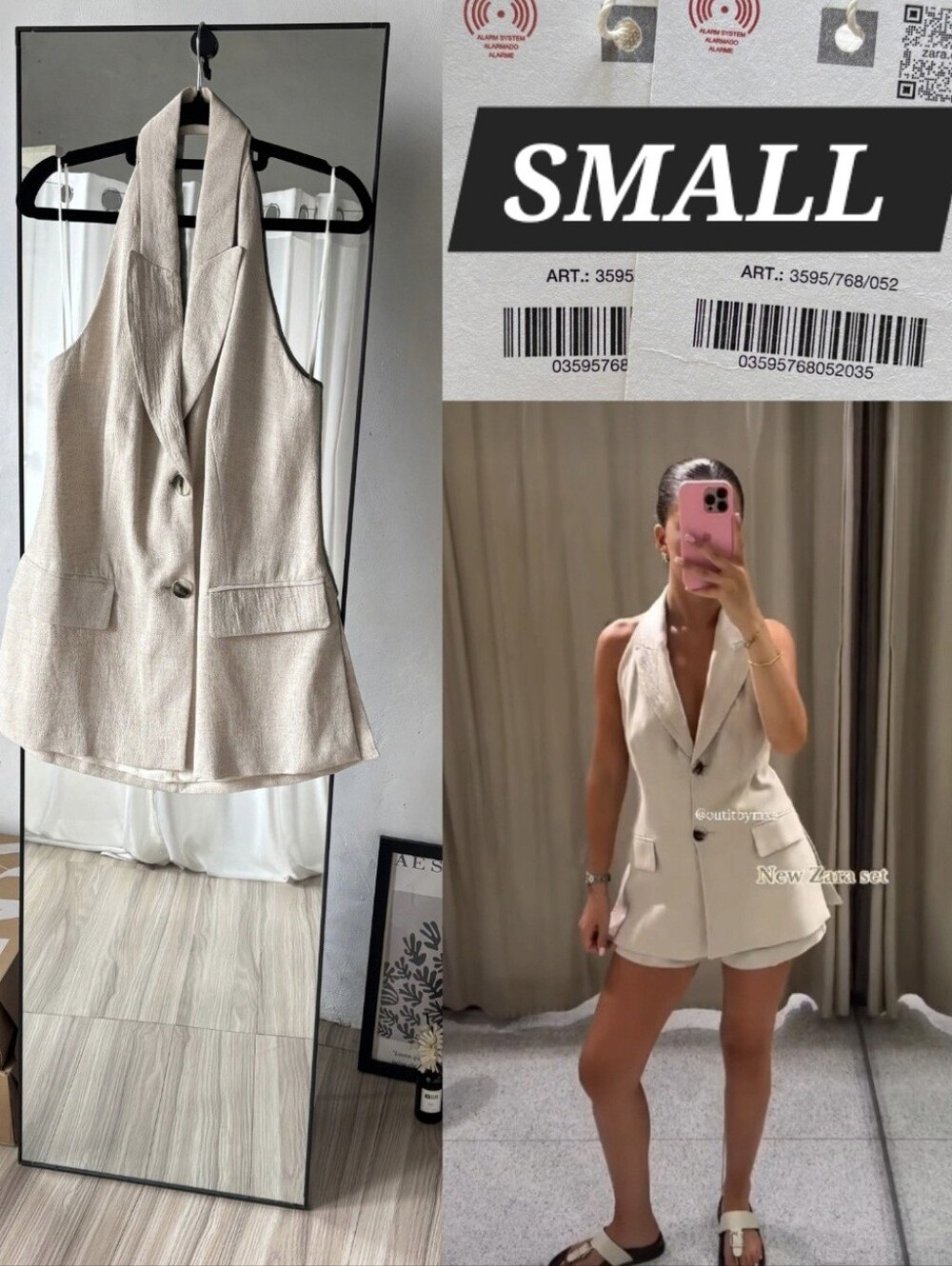 Zara Linen Vest